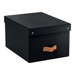 Leitz Puro Aufbewahrungsbox mit Deckel, mittel, 17L, 2er-Pack, Schwarz