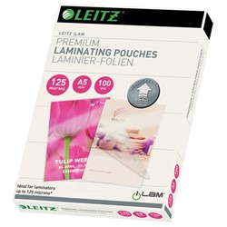 Leitz iLAM UDT Heißlaminierfolien A5, 125 mic, Glasklar