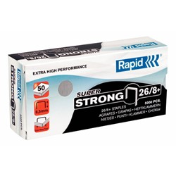 Rapid SuperStrong Heftklammern 26/8+, Schenkellänge 8,5 mm, 5000 Stück