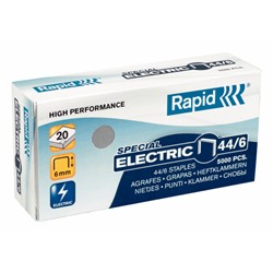 Rapid Strong Heftklammern 44/6 Electric, Schenkellänge 6 mm, 5000 Stück