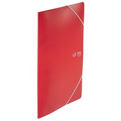 VON Leitz Eckspannermappe A4 mit elastischen Eckbändern, PP, rot