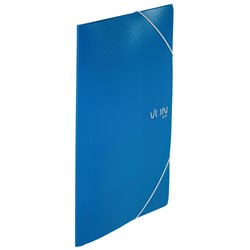 VON Leitz Eckspannermappe A4 mit elastischen Eckbändern, PP, blau