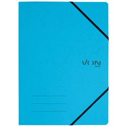 VON Leitz Eckspanner A4 mit elastischen Eckbändern, Karton, hellblau