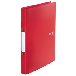 VON Leitz Ringbuch A4 mit 2 Ringen, PP, rot
