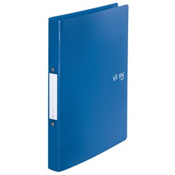 VON Leitz Ringbuch A4 mit 2 Ringen, PP, blau