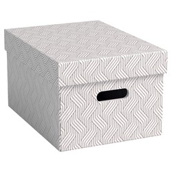 VON Leitz Aufbewahrungsbox Mittel, 15 L, 3er-Pack, weiß