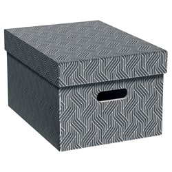 VON Leitz Aufbewahrungsbox Mittel, 15 L, 3er-Pack, grau