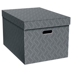 VON Leitz Aufbewahrungsbox Groß, 46 L, 3er-Pack, grau