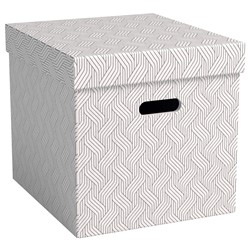 VON Leitz Aufbewahrungsbox Cube, 29 L, 3er-Pack, weiß