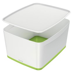 Leitz MyBox® Aufbewahrungsbox Mittel mit Deckel, Apfelgrün
