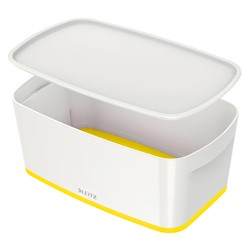 Leitz MyBox® Aufbewahrungsbox Klein mit Deckel, Gelb