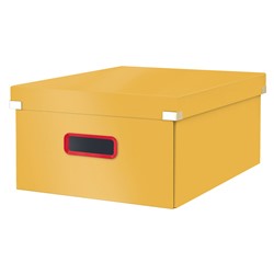 Leitz Click & Store Cosy Aufbewahrungs- und Transportbox Groß (Für A3), Warmes Gelb