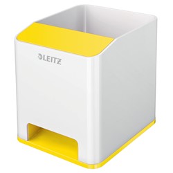 Leitz WOW Sound Stifteköcher Duo Colour, Gelb