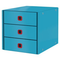 Leitz Click & Store Cosy Schubladenset (3 Schubladen), Sanftes Blau