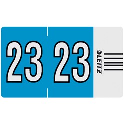 Leitz Orgacolor® Jahrgangssignale auf Streifen, Aufdruck 23, hellblau