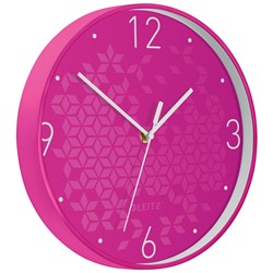 Leitz WOW Wanduhr, Pink