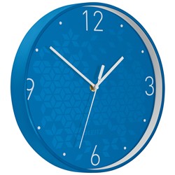 Leitz WOW Wanduhr, Blau