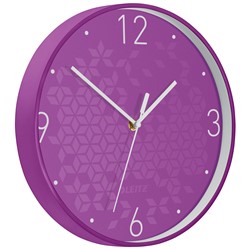 Leitz WOW Wanduhr, Violett