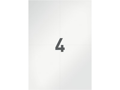 Etiketten für A4 Drucker