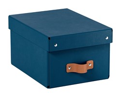 Leitz Puro Aufbewahrungsbox mit Deckel, klein, 7L, 2er-Pack, Dunkelblau