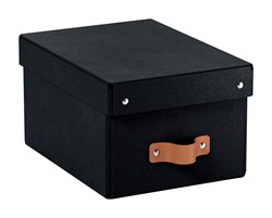 Leitz Puro Aufbewahrungsbox mit Deckel, klein, 7L, 2er-Pack, Schwarz