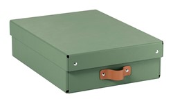 Leitz Puro Aufbewahrungsbox mit Deckel, mittelgroß, flach, 8L, 2er-Pack, Grün