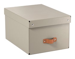 Leitz Puro Aufbewahrungsbox mit Deckel, mittel, 17L, 2er-Pack, Beige