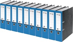 VON Leitz Ordner A4, Marmoriert, Rückenbreite 80 mm, 10er Pack, Blau