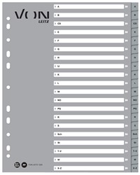 VON Leitz Register A-Z, A4 Überbreite, PP