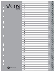 VON Leitz Register Zahlen 1-31, A4, PP