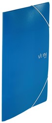 VON Leitz Eckspannermappe A4 mit elastischen Eckbändern, PP, blau