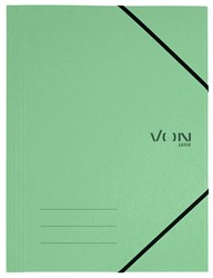 VON Leitz Eckspannermappe A4 mit elastischen Eckbändern, Karton, hellgrün