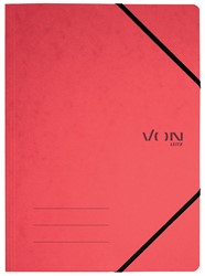 VON Leitz Eckspanner A4 mit elastischen Eckbändern, Karton, rot