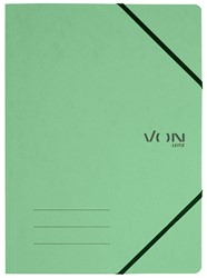 VON Leitz Eckspanner A4 mit elastischen Eckbändern, Karton, hellgrün