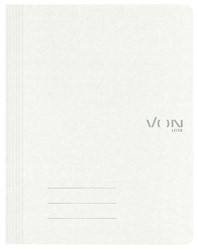 VON Leitz Schnellhefter A4, Recyclingkarton, weiß