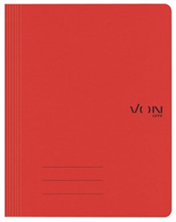 VON Leitz Schnellhefter A4, Recyclingkarton, rot