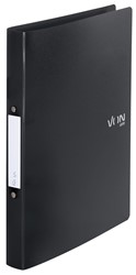 VON Leitz Ringbuch A4 mit 2 Ringen, PP, schwarz