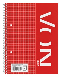 VON Leitz Collegeblock A5 kariert, 80 Blatt, rot