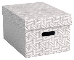 VON Leitz Aufbewahrungsbox Mittel, 15 L, 3er-Pack, weiß