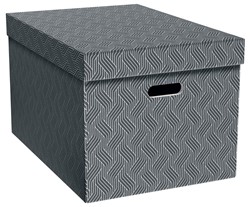 VON Leitz Aufbewahrungsbox Groß, 46 L, 3er-Pack, grau