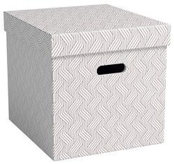 VON Leitz Aufbewahrungsbox Cube, 29 L, 3er-Pack, weiß