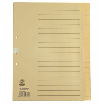 Esselte 621006 - Register Blanko, Papier, Chamois