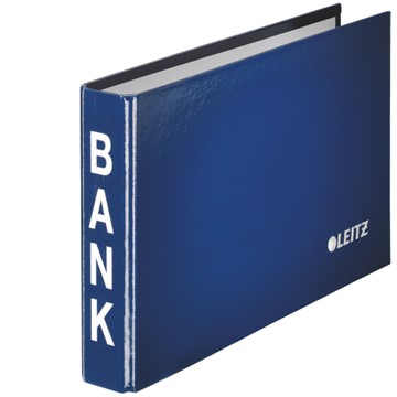 Leitz 10020035 - Bank-Ordner, für Kontoauszüge, Blau