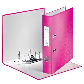 Leitz 10060023 - Qualitäts-Ordner 180° WOW, A4, Pink, schmal