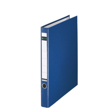 Leitz 10140035 - Plastik-Ringordner ohne Schlitze, A4, Blau