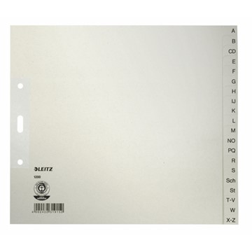 Leitz 12000085 - Register A-Z, Papier, Grau