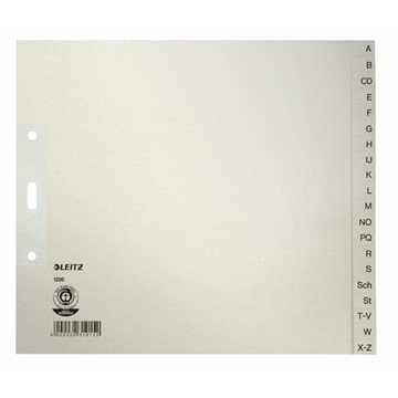 Leitz 12003085 - Register A-Z, Papier, Grau