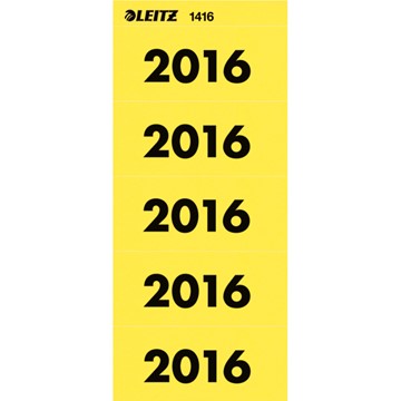Leitz 14160015 - Inhaltsschildchen 2016, Gelb