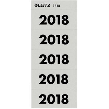 Leitz 14180085 - Inhaltsschildchen 2018, Grau