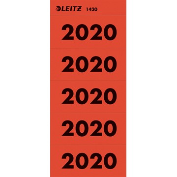 Leitz 14200025 - Inhaltsschildchen 2020, Rot